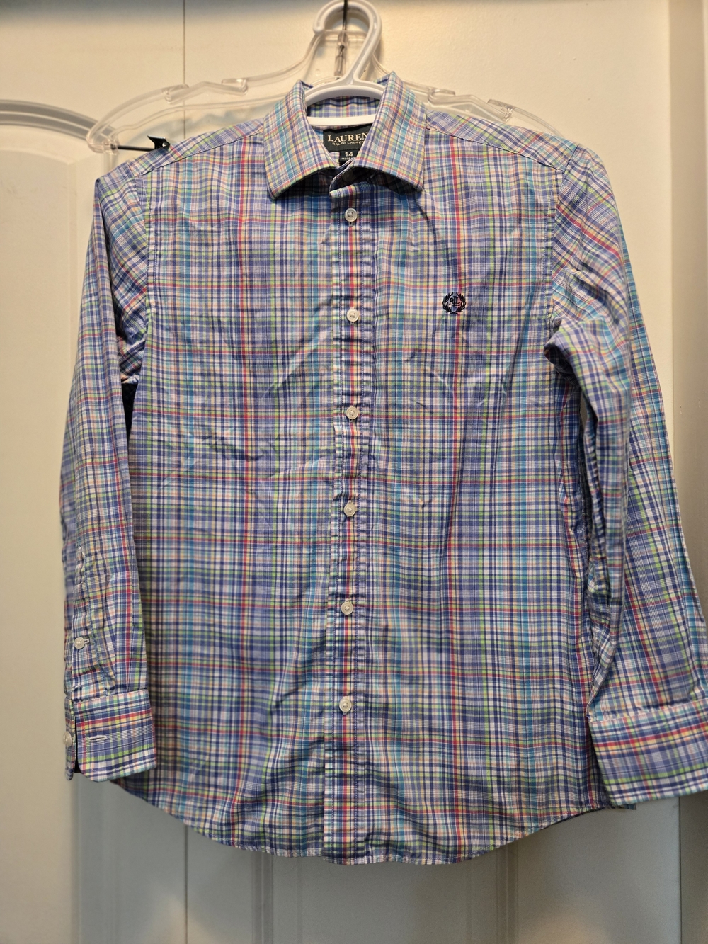 Ralph Lauren Multicolor Plaid Kid's Button-Down Shirt